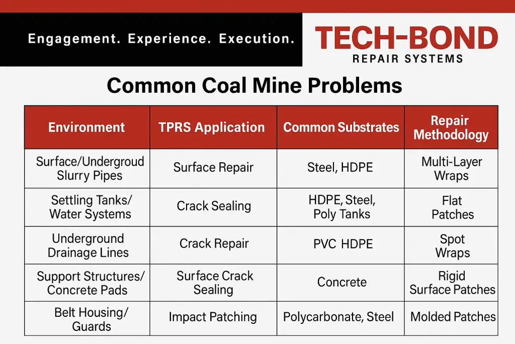 Common Problems in the Coal Industry and their TPRS Solution