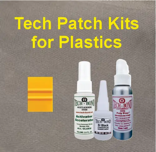 A Patch Kits for the permanent repair of plastic and metal pipes and tanks.