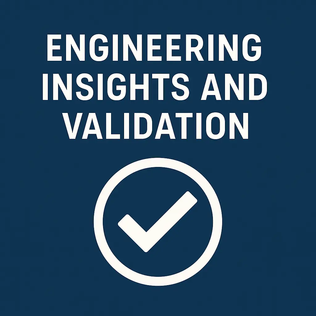 Engineering Insights and Validation