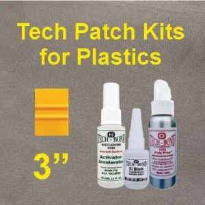 3 inch wide A Patch Kits for the repair of metal and plastic pipes and tanks.